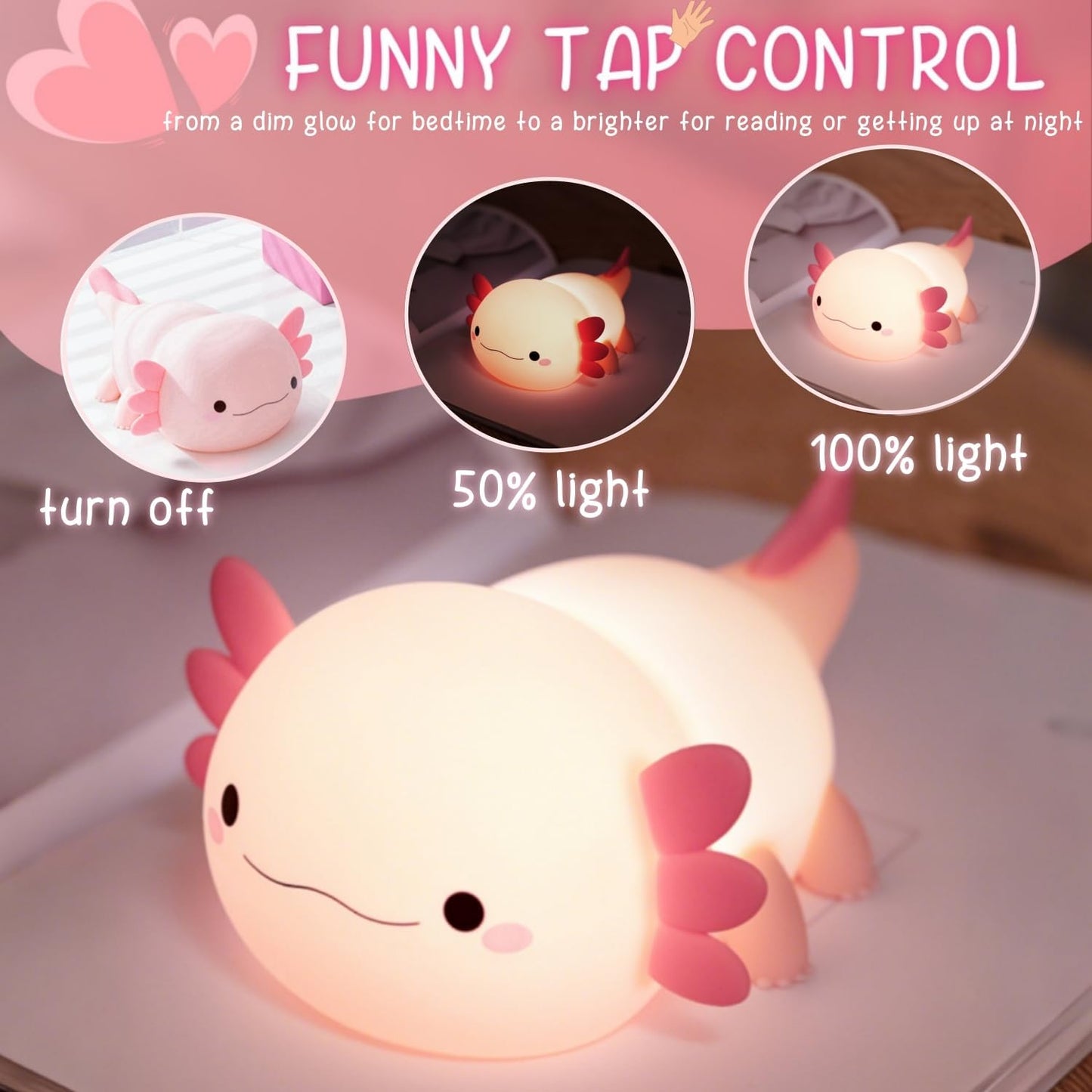 Axolotl Cozy Glow Lamp