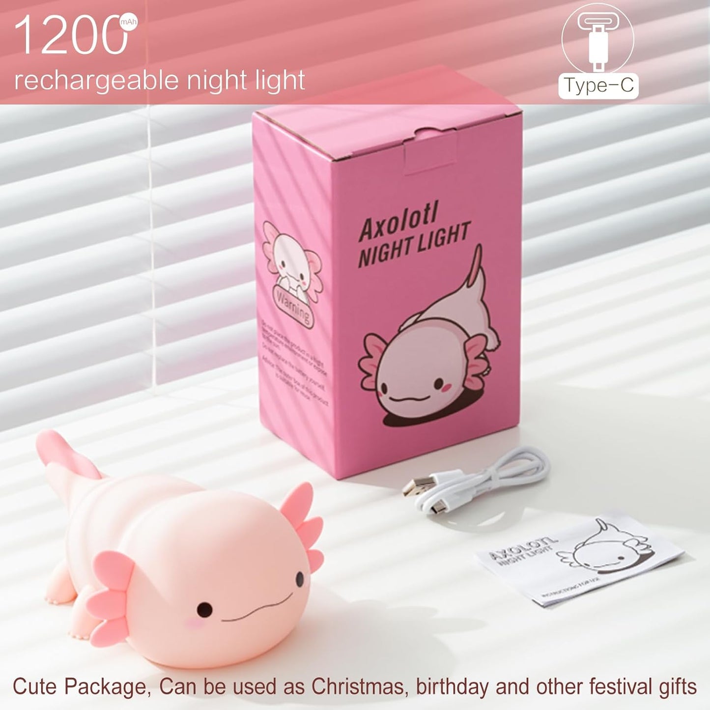 Axolotl Cozy Glow Lamp