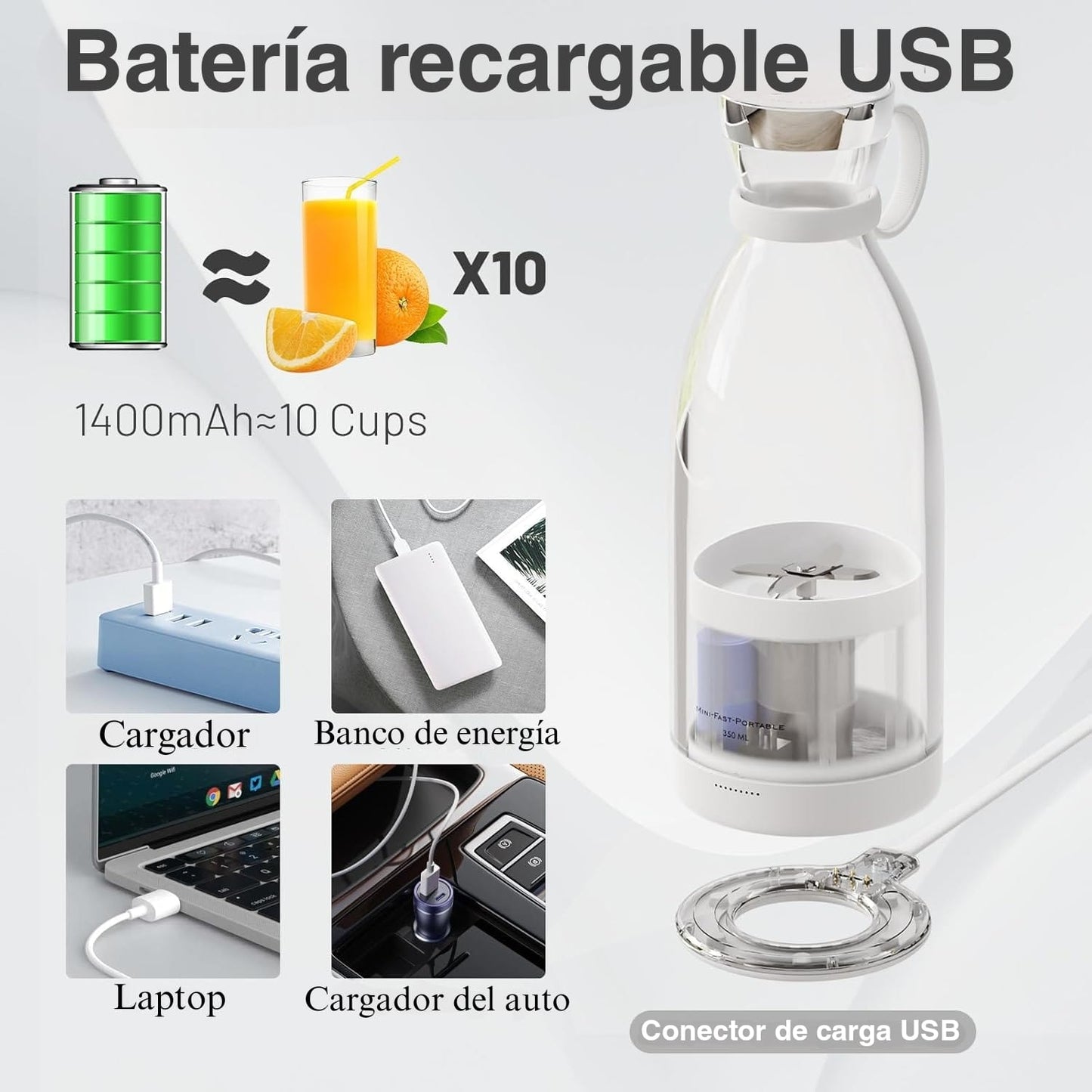 Licuadora Portátil Recargable - SunShake